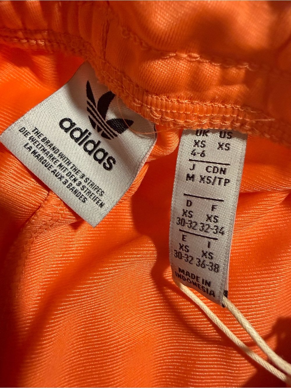 adidas semi coral firebird Track Pants with team victory Red Stripes XS NWT - Picture 11 of 12